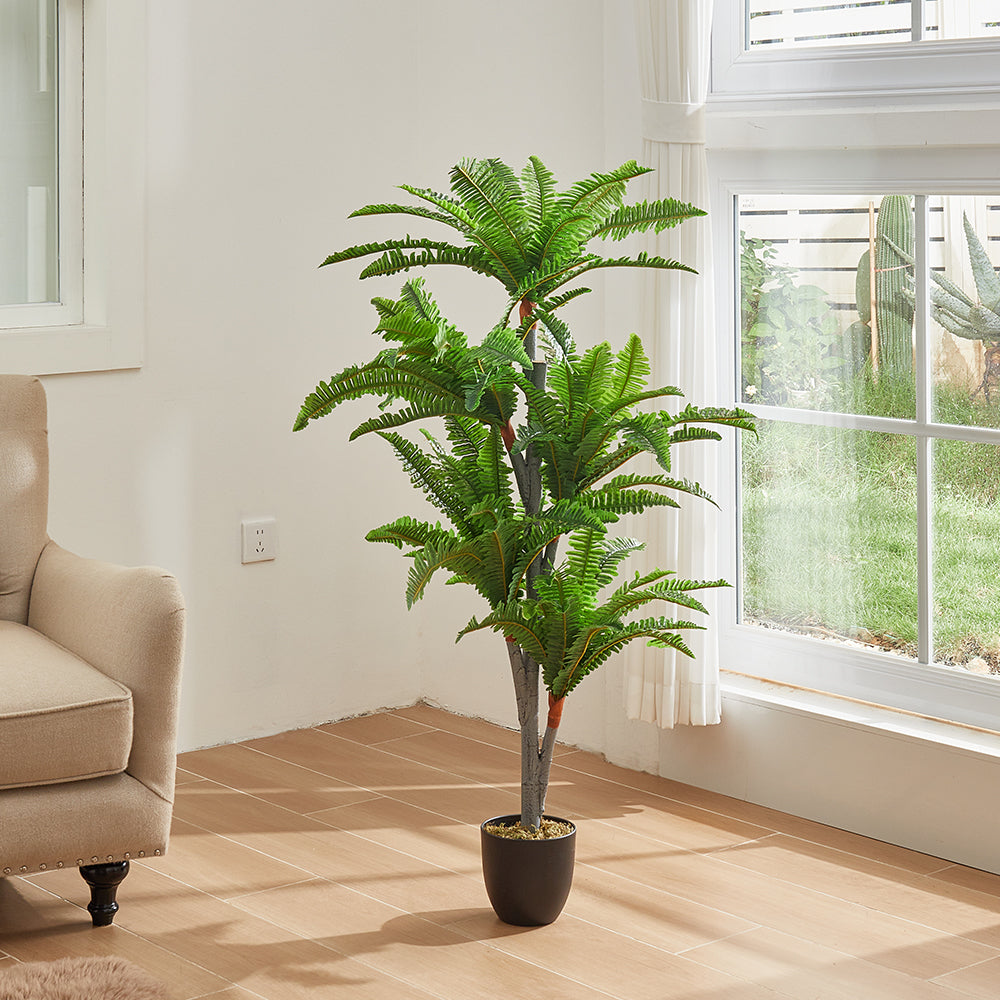 135cm Height Artificial Persian Grass Plant Indoor Faux Green Decorative Tree